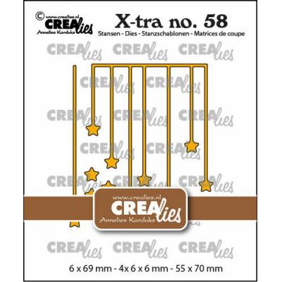 Crealies CLXtra58 Stanzschablonen - Hängesterne